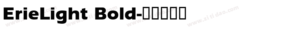 ErieLight Bold字体转换